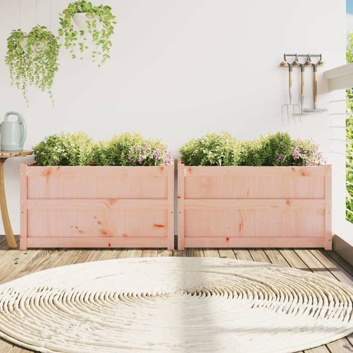 VidaXL Jardinières 2 pcs bois massif douglas 837466