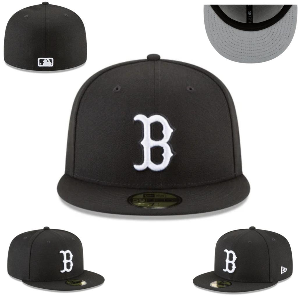 Boston Red Sox, Klasyczny, Rozmiar Czapki, Czapka Zamknięta, Czapka Baseballowa, Kapelusz Przeciwsłoneczny, Haftowana Czapka