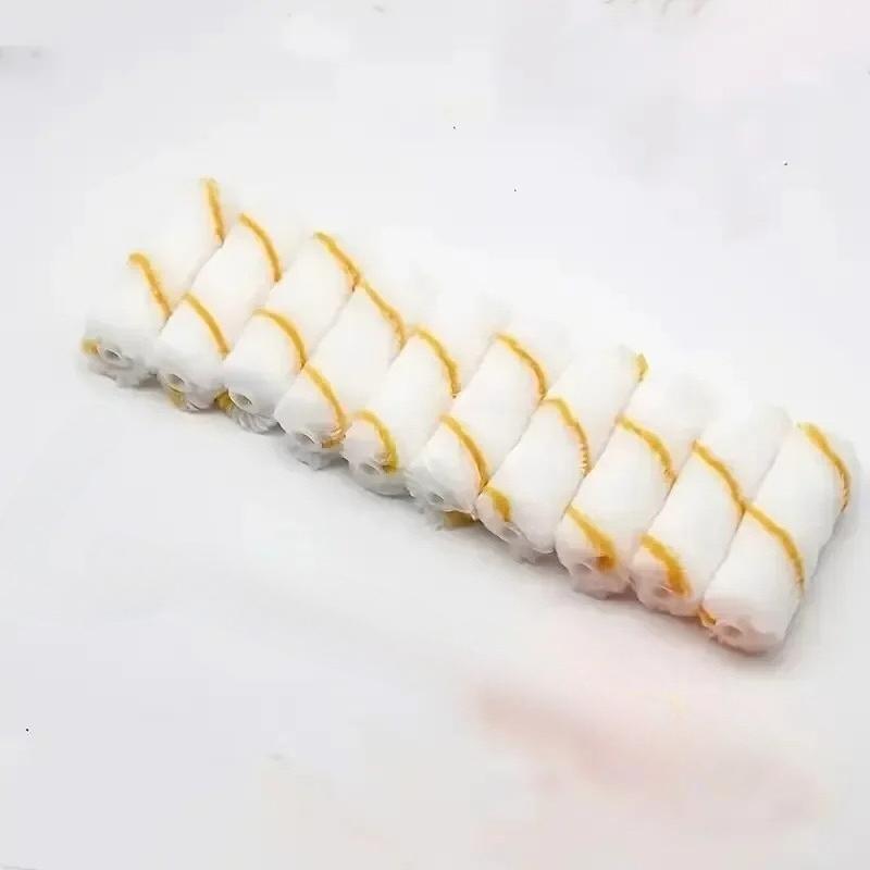 

10Pcs 4-inch Small Roller Brush, Mini Thumb Roller Brush, Non-shedding Core, Paint, Latex Paint, Coating, Corner Repair