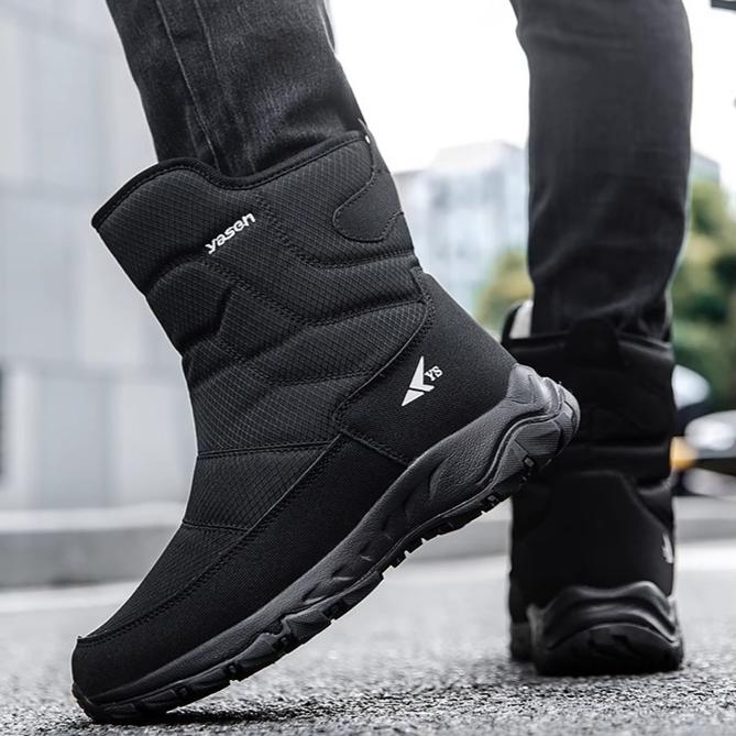 Women's Platform Snow Boots Winter Warm Waterproof Ankle Booties With Fur Lined Comfortable Walking Shoes Non-Slip Outdoor Mid-Calf Boots for Women