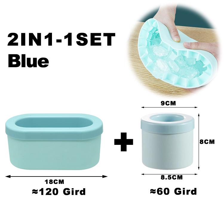 Eiskübel Tassenform Silikon Eiswürfelform Lebensmittelqualität Schnell Gefrieren Eiswürfelbereiter Eiskübel Whiskybereiter Küchenzubehör