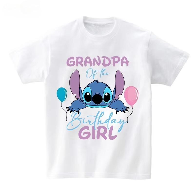 Birthday Girl Tshirt Family Matching Outfits Birthday Party T Shirt Kids Cotton Outfit Girl Birth T Shirt Clothes Loose