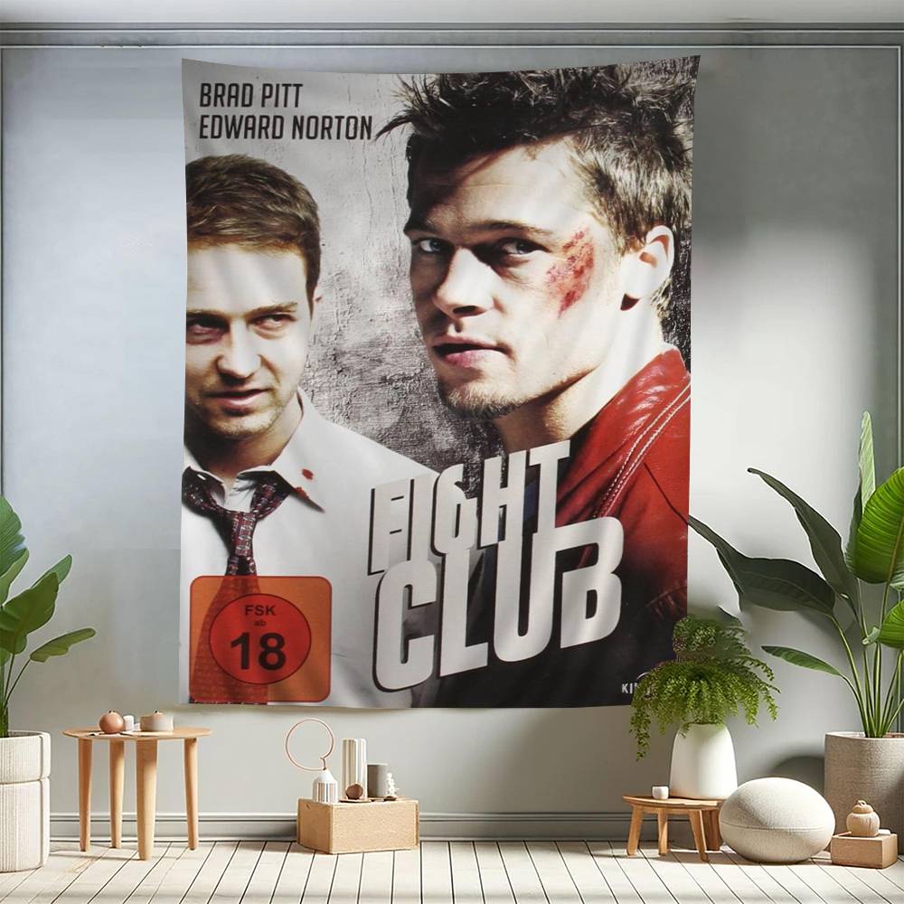 Movie Fight Club Colorful Tapestry Wall Hanging Hanging Tarot Hippie Wall Rugs Dorm Wall Art Decor