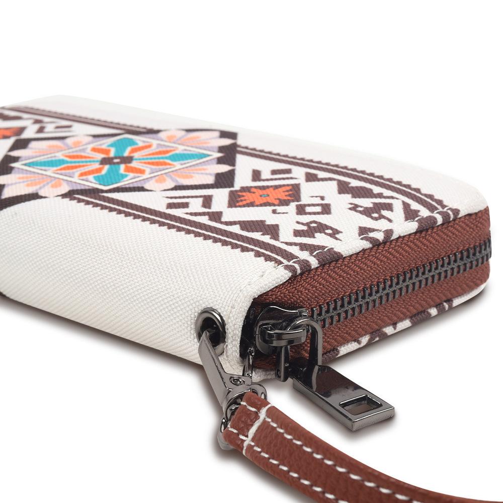 Ladies' Wallet, Retro Western Bohemian Style Ladies' Wrist Bag, Waterproof Wallet