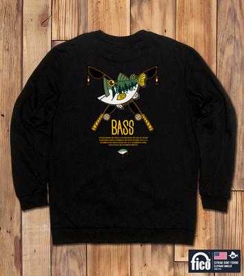 DOLDOL Fico-Mtm-111 Extreme Fishing Brand Pico Graphic Sweatshirt Long Sleeve