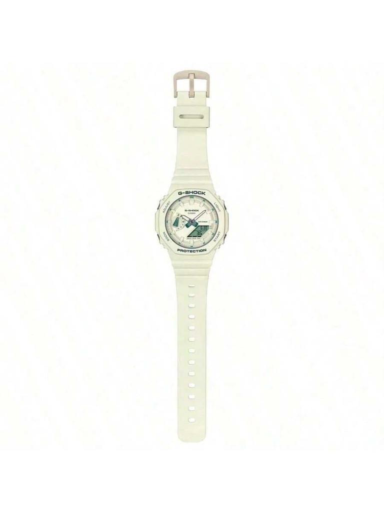 **Liquid Crystal Pointer Dual-Display Unicorn Dual-Display Quartz Movement Strap Japanese-Korean Watch, Unisex Dial - S2100GA-7APR. GMA-S2100GA