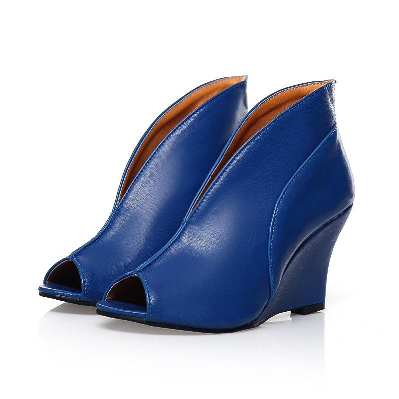 New Fashion Women High Heel Fish Mouth Sandals Shoes Wedge With Classic Appeal