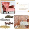 100pcs Diameter 11mm Wooden Jewelry Gift Wine Case Box Sofa Decorative Tack Stud Upholstery Tacks Nail Pushpin Doornail Box Pack
