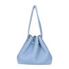 BONAVENTURA [Beautiful Condition] Noah Bag Shrink Leather Drawstring Handbag Light blueUsed