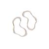 Trendy Heart-Shaped Irregular Line Earrings: Stylish, Simple, Cold-Style Accessory for Women, Ideal for Daily Wear and Parties.
