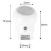 LED Bedroom Lamp EU Plug Novelty Lamp Atmosphere Night Light 360 Manual Rotation Light Sensor