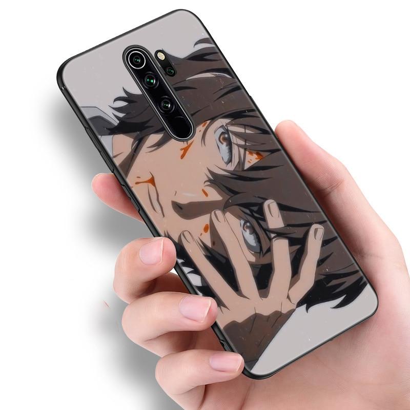 Anime Bungou Stray Dogs Dazai Osamu Phone Case For Xiaomi Redmi Note 11 10 9 8 Pro 11T 10T 10S 9S 8T 9 9A 9C 9T Black Soft Cover