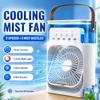 3-in-1 Fan Air Conditioner LED Lamp Portable Humidifier Air Conditioner Fan 3/4/100 Speed Settings Outdoor Ice Pack/spray Fan