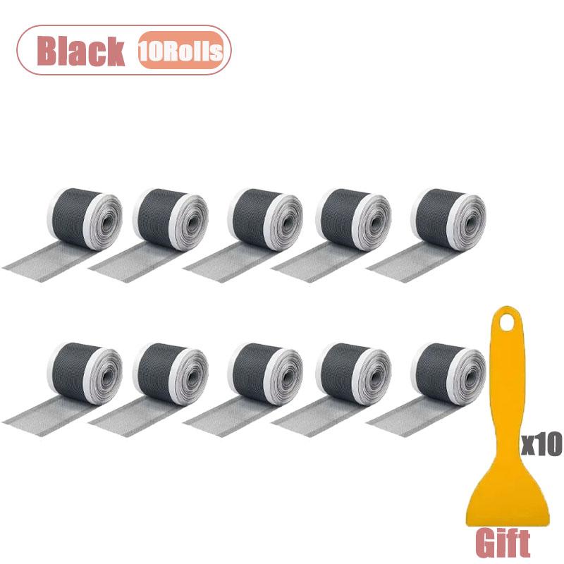 1-20Rolls Self Adhesive Screen Repair Tape Mosquito Net Patch for Window Hole Tear Leak Fixing Sticker DIY Mesh Repair Tool