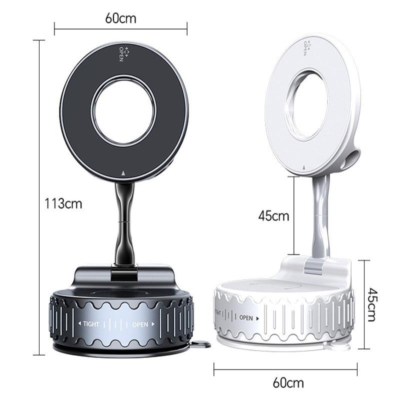 Magnetic Car Phone Holder 360° Free rotation Fold Storage Multifunctional Mobile phone stand Support iPhone &Android mobile phone