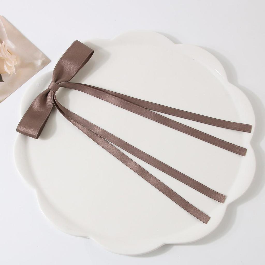 Ballet Style 4cm Bow Duckbill Hair Clip - Sweet Ribbon Hair Accessory