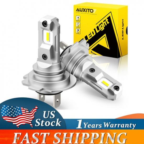 High Power 20W 20000LM CANBUS Error Free LED Headlight High Beam White US 2PCS H7