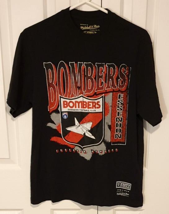 

ESSENDON BOMBERS Mitchell amp Ness AFL Footy Classics 1990s Replica TShirt Size S Unisex T-Shirt S