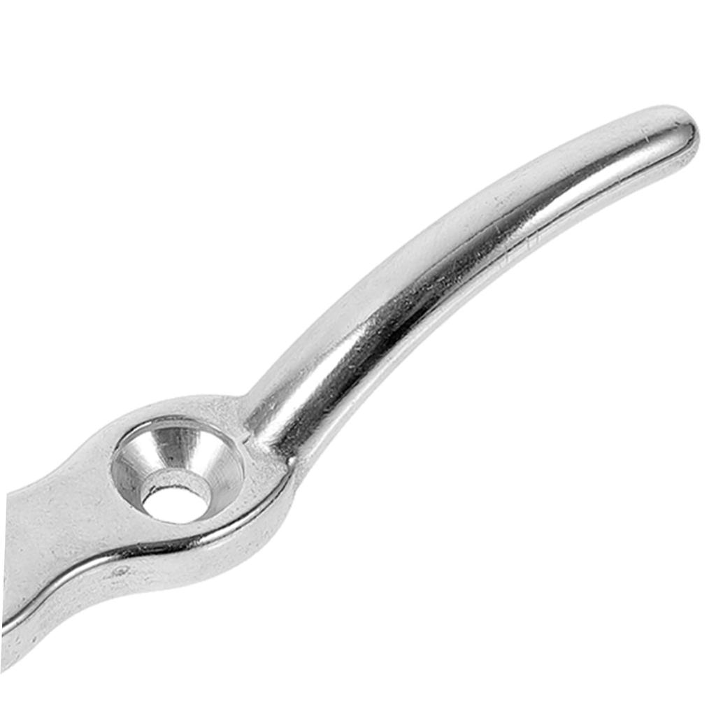 Iplusmile Durable Stainless Steel Dock Deck Rope Cleats Set of 2 Marine Yacht Anchor for Watercraft Garage Multi-Purpose Use