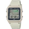 World Time Digital Unisex Wristwatch LF-30W-8A Biomass Plastic Ivory Band