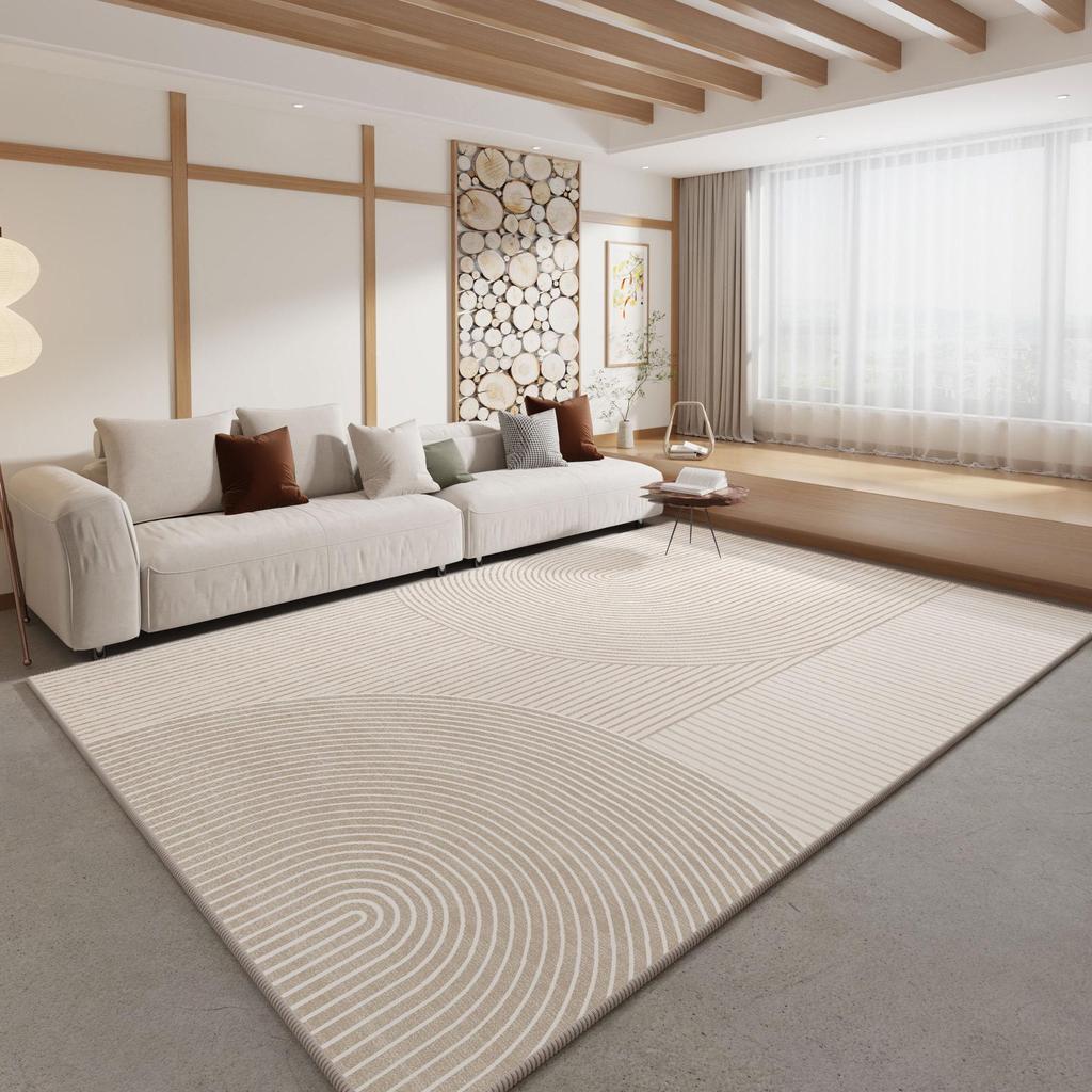 2024 Cream Velvet Loop Carpet for Living Room and Bedroom