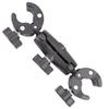 Dual-Headed Universal Action Camera Handlebar Mount Clamp for Motorcycles