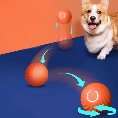 USB Automatisches bewegliches Hüpfen für Welpen Geburtstagsgeschenk Katzenprodukt Intelligenter Hundespielzeugball Elektronisches interaktives Haustierspielzeug Beweglicher Ball
