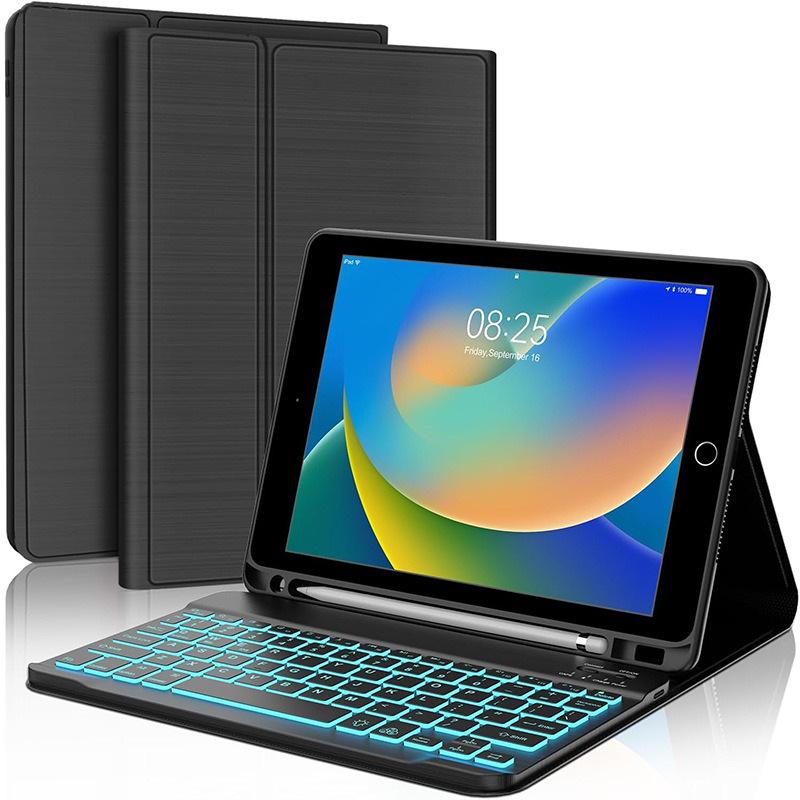 Bluetooth-Tastaturhülle mit Hintergrundbeleuchtung für Galaxy Tab A9+ 11 Zoll: Abnehmbar, Schützend, Softshell