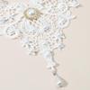 Dainty Lace Crystal Choker Necklace Gothic Lace Choker for Halloween Weeding Costume Party Prom Vampires Choker Gifts