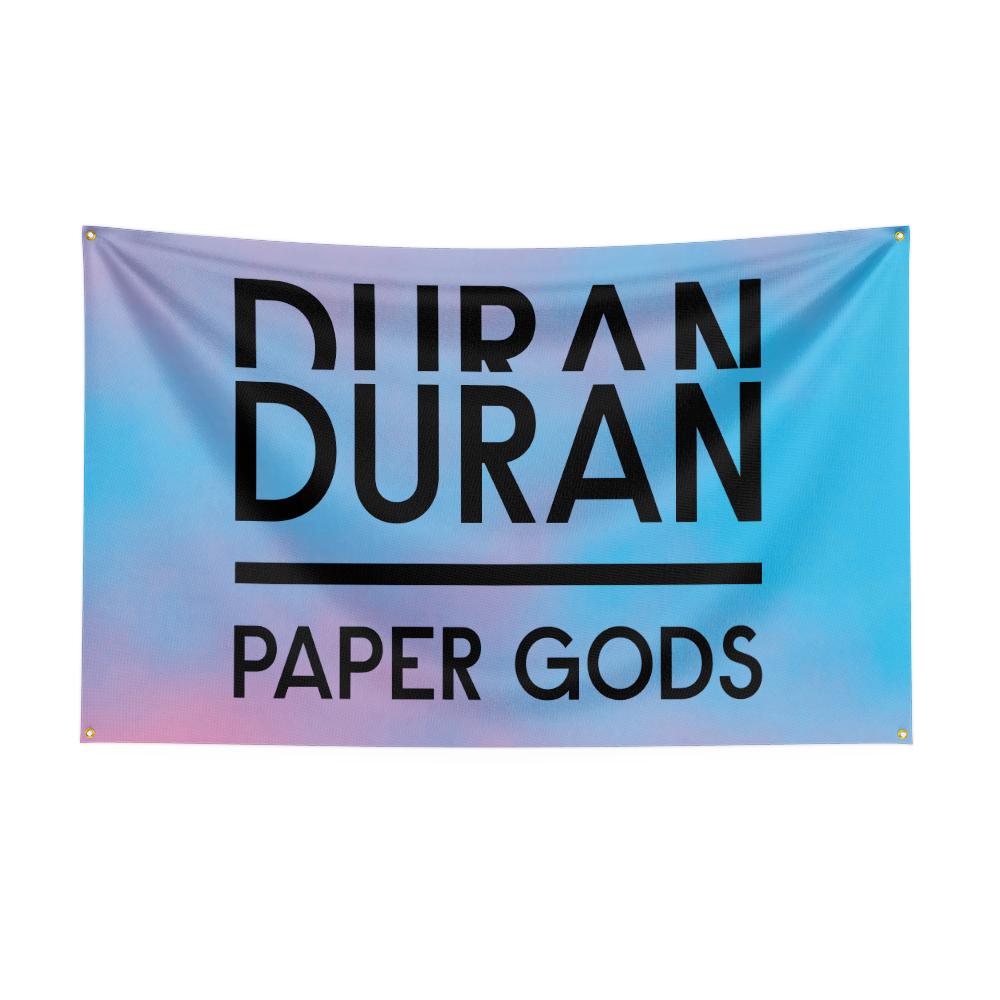 THE D-Duran Duran Flag Rock Music Band Banner HD Printing Tapestry Exhibition, Music Band Fans, Garage Decor
