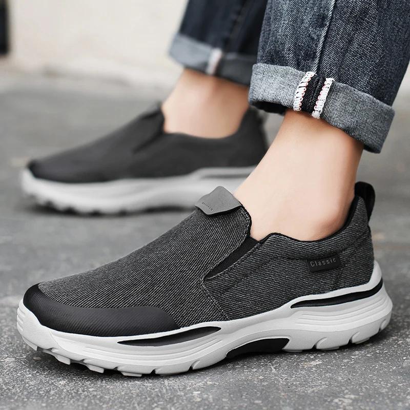 Fashion Canvas Loafers Man Leisure Flats Men's Casual Business Shoes Breathable Daily Loafer Comfortable Driving Footwear Zapatillas