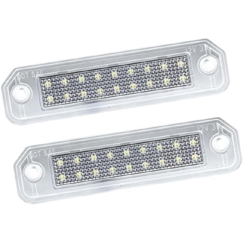 Riloer LED License Plate Light, Xenon White LED Rear License Plate Light, Car LED License Plate Light Assembly, Compatible with Honda Civic EJ EG EK