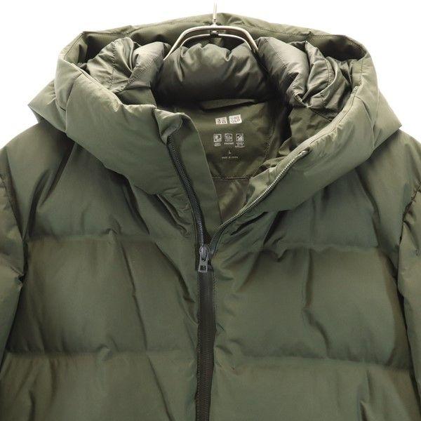 UNIQLO Long sleeve seamless Down jacket L Green system Men's Used
