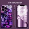 Colorful For Electroplated Glass Phone Case For iPhone 17 16 15 14 13 12 11 Pro Max Plus 16E 17Air Cover