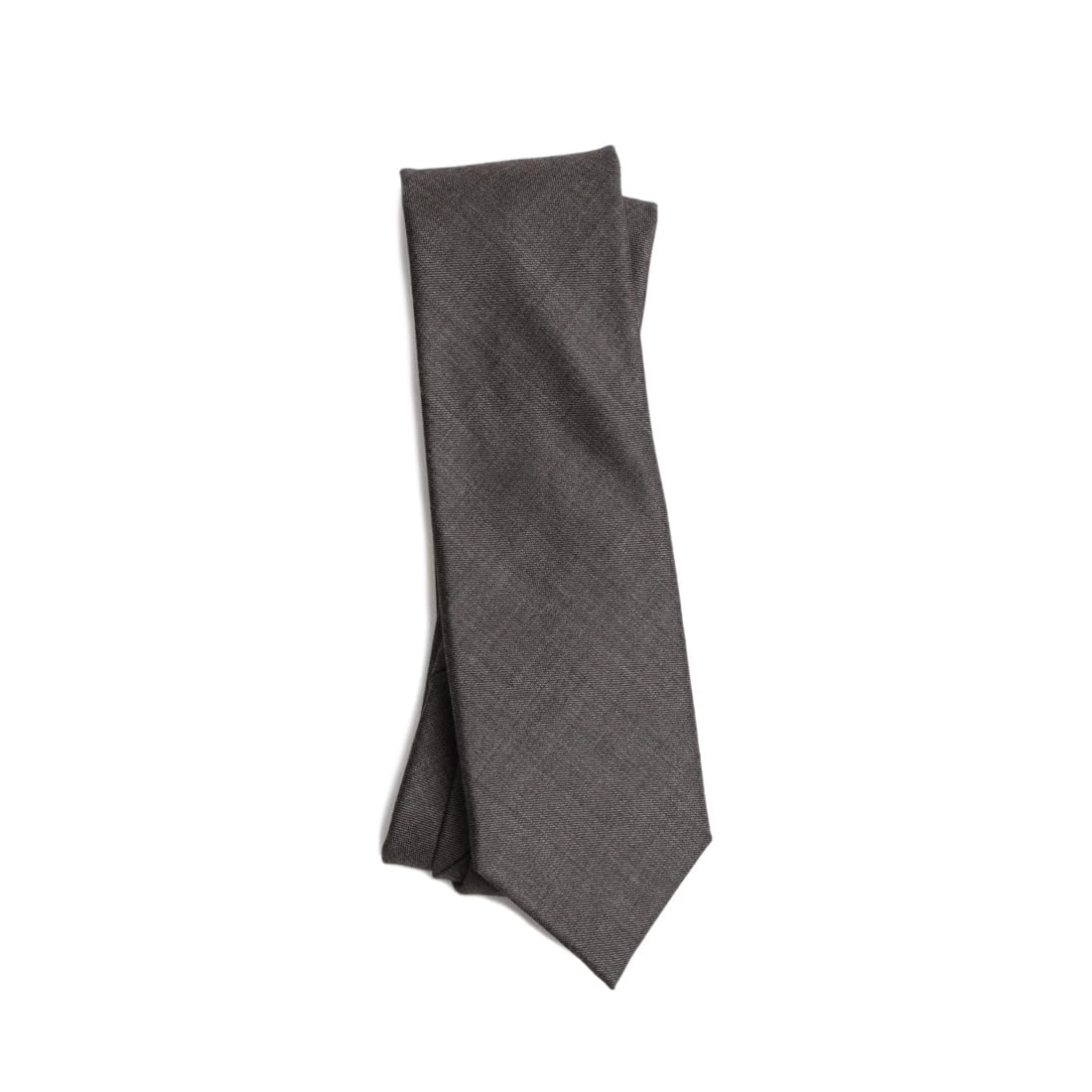 [Y&TAILOR] Italian Wool Necktie, Premium Series (SharkskinBrown, 8cm wide)