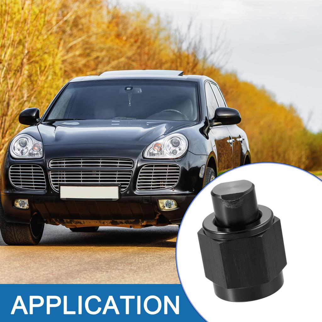 A ABSOPRO 6AN Female Thread Flare Cap Tube Fitting Plug Adapter, Fuel Line