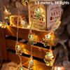 Snowman Led String Lights, Battery Operated Snowman Fairy Lights For Christmas Thanksgiving Fall Indoor Outdoor Home Decor