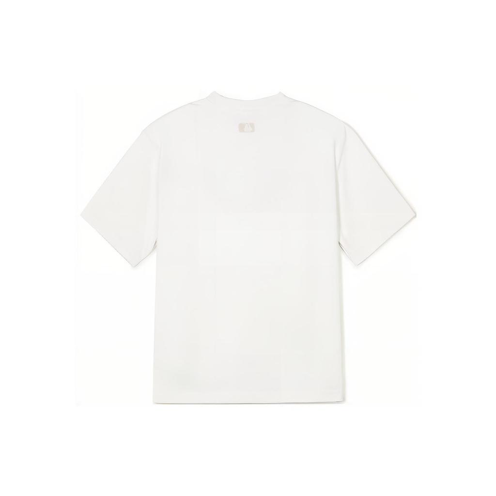 MLB New York Yankees Cotton Embroidered Logo Short Sleeve T-Shirt Unisex Tops White 3ATSB1143-50WHS