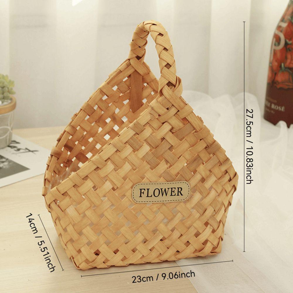 Geflochtener Korb Weidenkorb Handgeflochtener Blumenkorb Langlebiger Blumenarrangement-Korb Foto-Requisiten