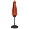Garden Umbrella with Base 270 X 270 Cm Polyester Rectangular