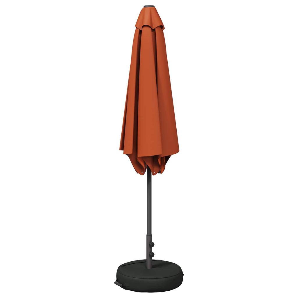 Garden Umbrella with Base 270 X 270 Cm Polyester Rectangular