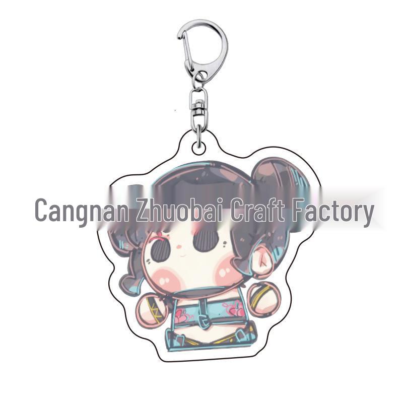 Kpop Demon Hunter Girl Group Keychain: Lumi, Zoe, Mira & Qin Yu Cute Acrylic Schoolbag Pendant