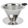 304 Stainless Steel Double-layer Filter Screen Hand-brewed Coffee Filter Cup Ultra-fine Filter Screen No Filter Paper Required