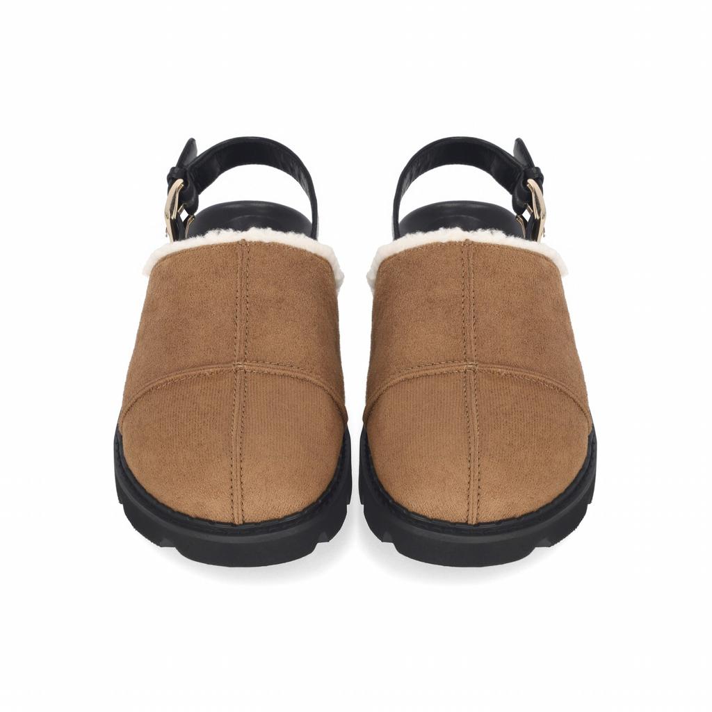 Elcanto Intense Women'S Suede Molded Fur Slippers 3Cm Lcwc42I339