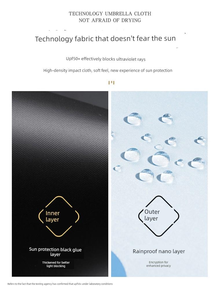 Paradise Umbrella Sun Protection Uv Protection Parasol Ultra-Light Dual-Use Umbrella for Women 70% off Fold Portable Compact Sun Umbrella