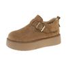 Retro cotton shoes women's winter new velvet snow boots thick-soled warm velvet women
