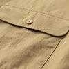 JEEP SPIRIT Men's Autumn Lapel Solid Color Shirt Jacket