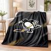 Pittsburgh Penguins Printed Flannel Blanket Warm Comfort Bed Throw For Indoor Home Decoration