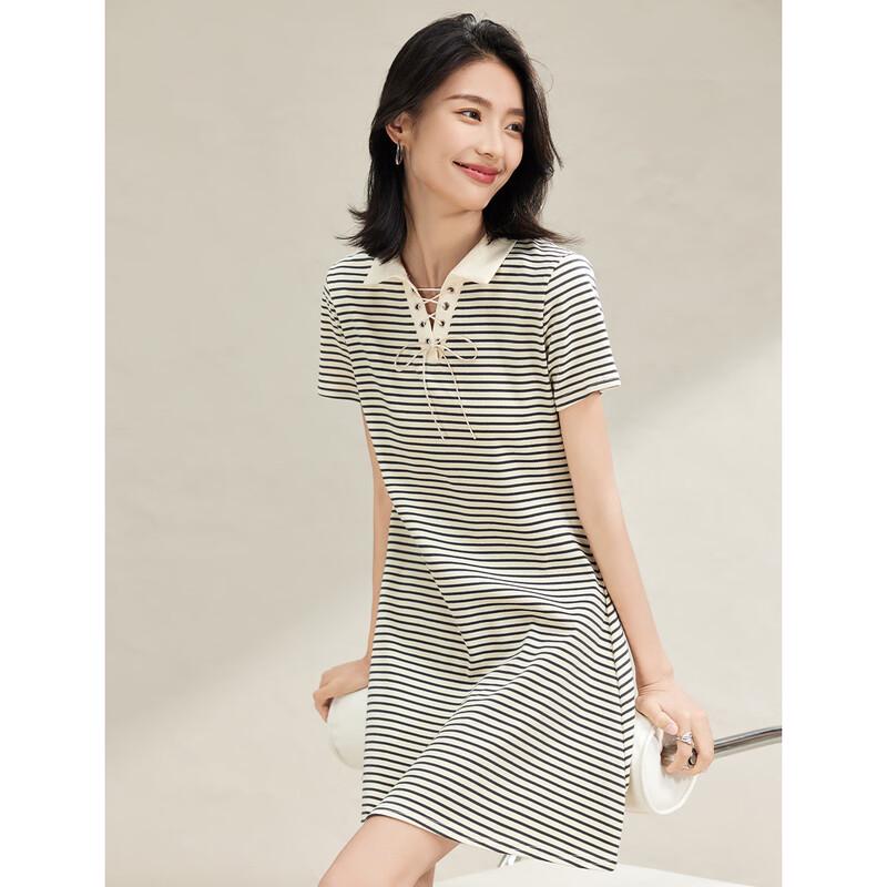 ORIGIN Women s Printed Collared A-Line Midi Dress M чёрный