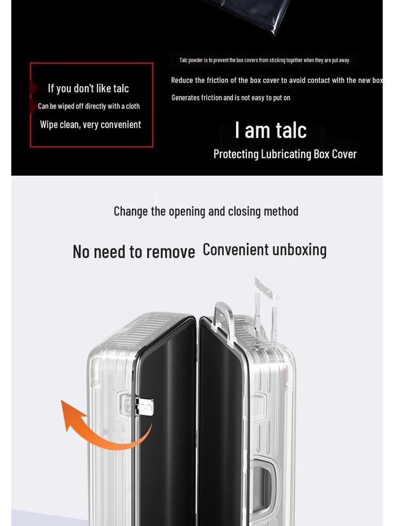 Thick Clear Waterproof Wear-Resistant Sporty Suitcase Protector Cover